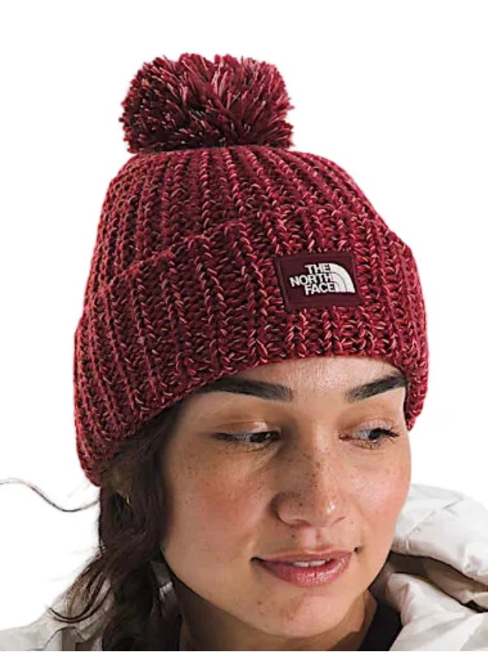 THE NORTH FACE COZY CHUNKY CABIN BEANIE BEETROOT MAUVE ONE SIZE NWT
